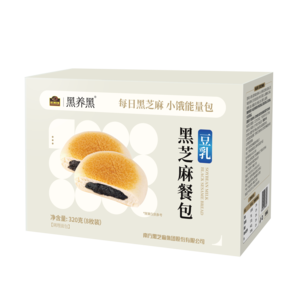 豆乳黑芝麻餐包